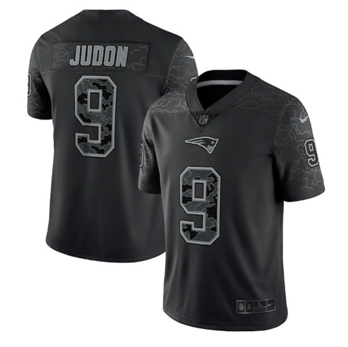 New England Patriots #9 Matthew Judon Black Reflective Limited Stitched Football Jersey - Zenithce