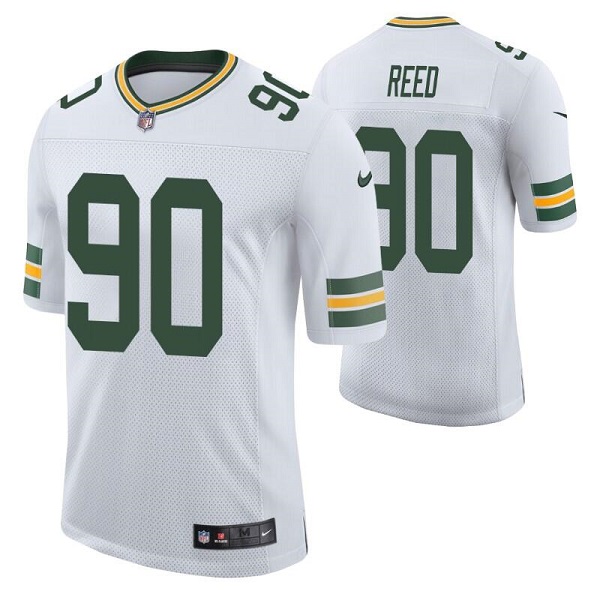 Green Bay Packers #90 Jarran Reed White Stitched Football Jersey - Zenithce
