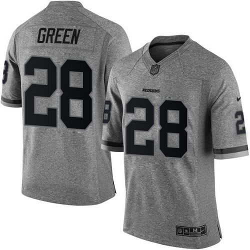 Redskins #28 Darrell Green Gray Stitched Limited Gridiron Gray Nike Jersey - Zenithce