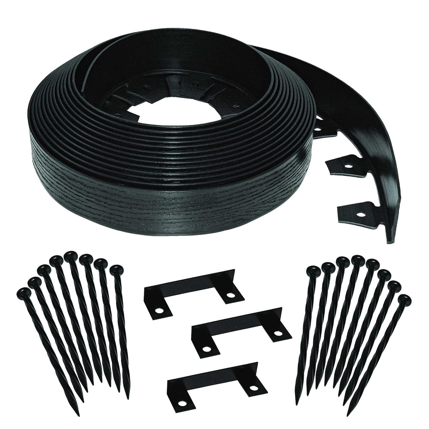 EasyFlex Plastic No-Dig Landscape Edging Kit - Zenithce