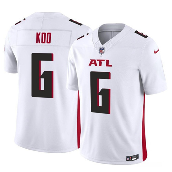 Atlanta Falcons #6 Younghoe Koo White 2023 F.U.S.E. Vapor Untouchable Limited Stitched Jersey - Zenithce
