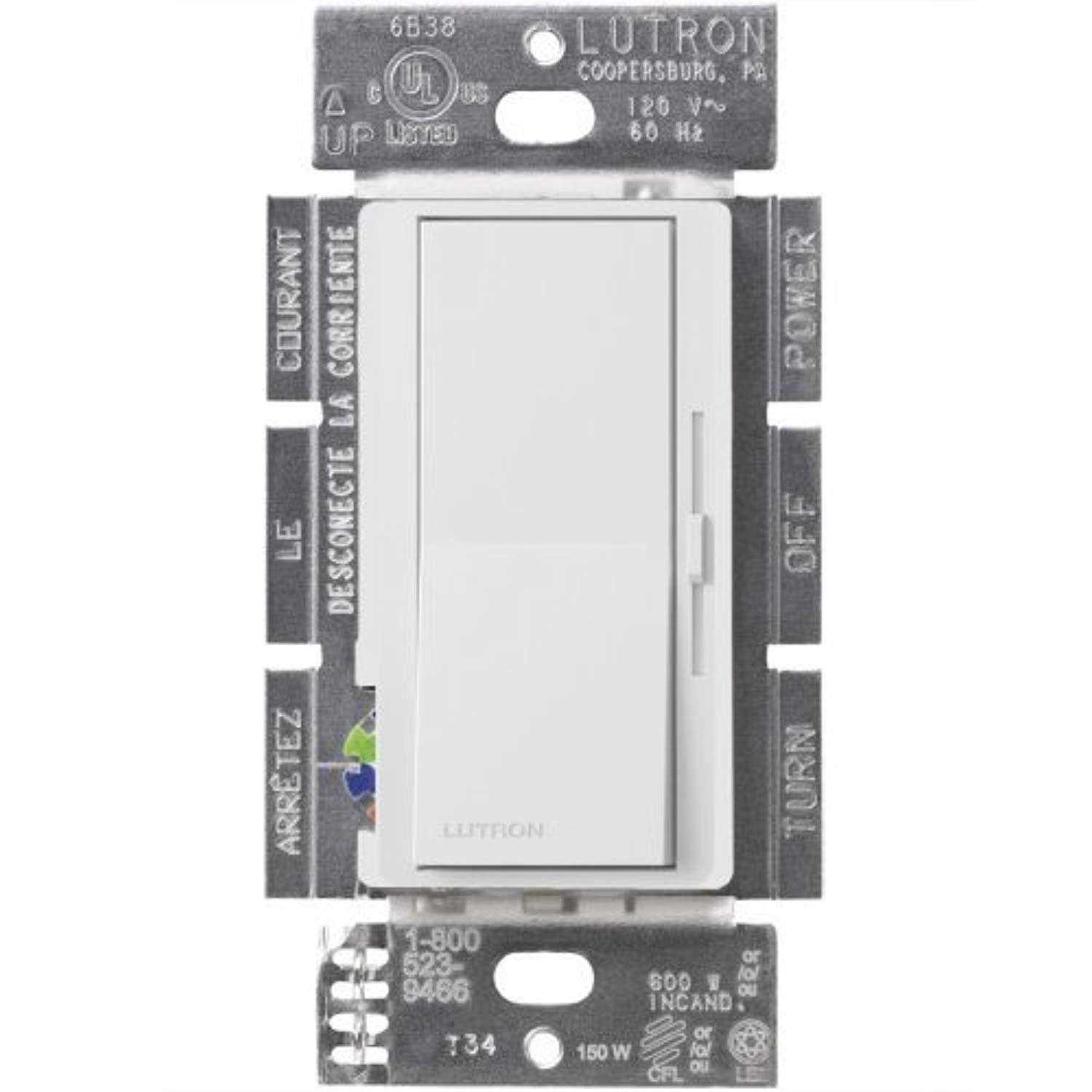 Lutron Diva CFL/LED Dimmer DVWCL-153PH-WH - Zenithce