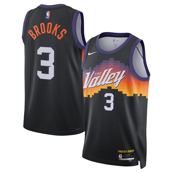 Phoenix Suns #3 Dillon Brooks Black 2025-26 City Edition Stitched Jersey - Zenithce
