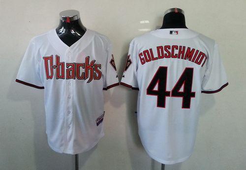 Diamondbacks #44 Paul Goldschmidt White Cool Base Stitched Jersey - Zenithce