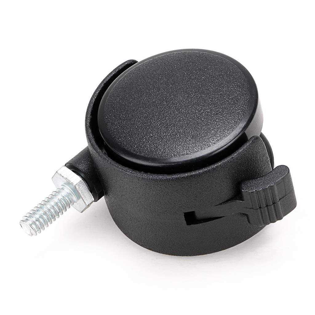 Skelang 4 Pcs 1.5 Grip Neck Caster Stem Diameter 5/16 Swivel Stem Caster Wheel with Brake Replacement for Cart - Zenithce