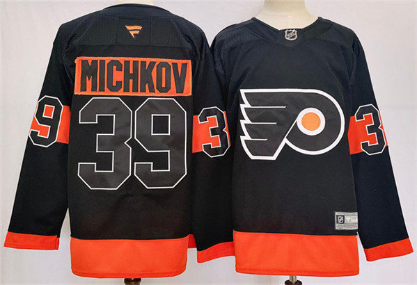 Philadelphia Flyers #39 Matvei Michkov Black 2024 Stitched Jersey - Zenithce