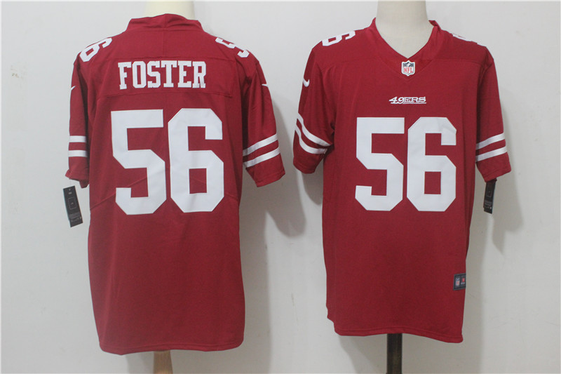 San Francisco 49ers #56 Reuben Foster Red Team Color Stitched Vapor Untouchable Limited Nike Jersey - Zenithce