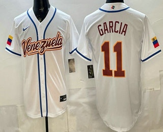 Venezuela #11 Maikel Garcia White 2026 World Classic Cool Base Jersey - Zenithce