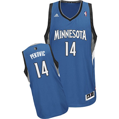 Minnesota Timberwolves #14 Nikola Pekovic Blue Swingman Jersey - Zenithce