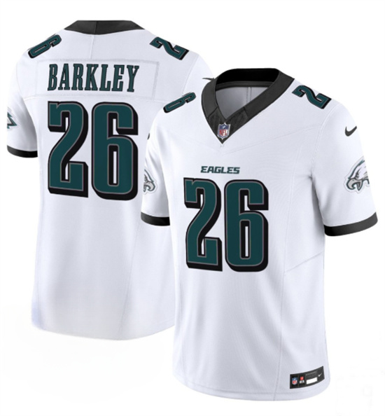 Philadelphia Eagles #26 Saquon Barkley White 2024 New F.U.S.E. Vapor Untouchable Limited Stitched Jersey - Zenithce