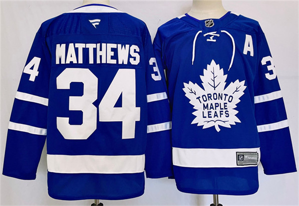 Toronto Maple Leafs #34 Auston Matthews Blue 2024-25 Stitched Jersey - Zenithce