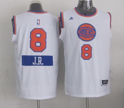 New York Knicks #8 J.R. Smith Revolution 30 Swingman 2014 Christmas Day White Jersey - Zenithce