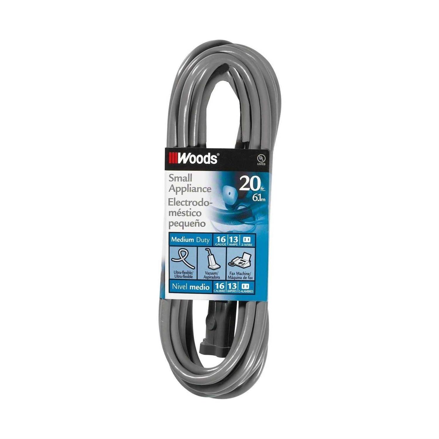 Woods 990547 16/2 SVT Small Appliance Extension Cord - Zenithce