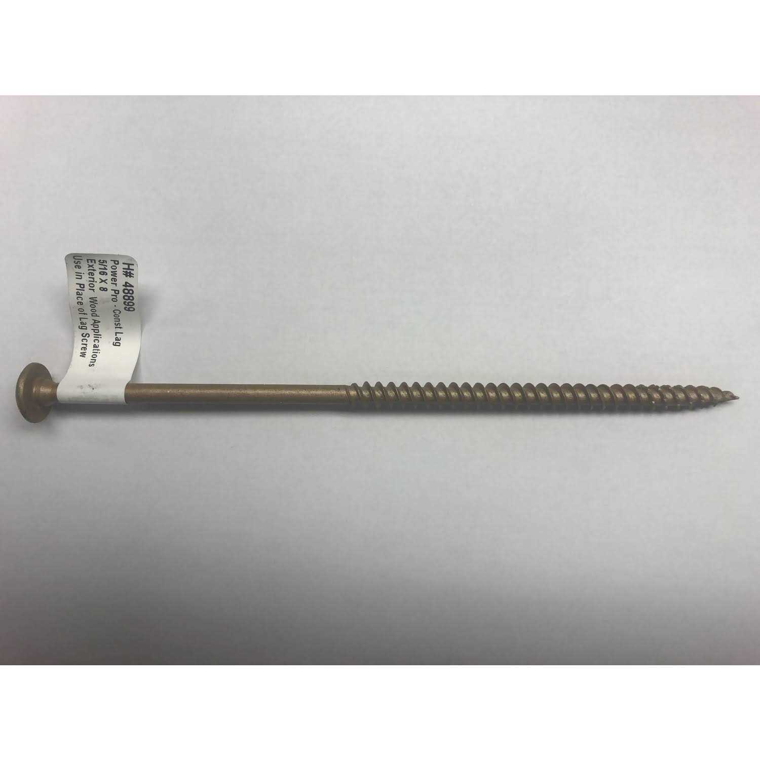 Hillman Power Pro 5/16 in. x Star Steel Lag Screw 1 Pk - Zenithce
