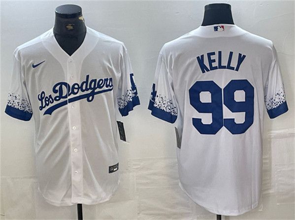 Los Angeles Dodgers #99 Joe Kelly White City Connect Cool Base Stitched Jersey - Zenithce