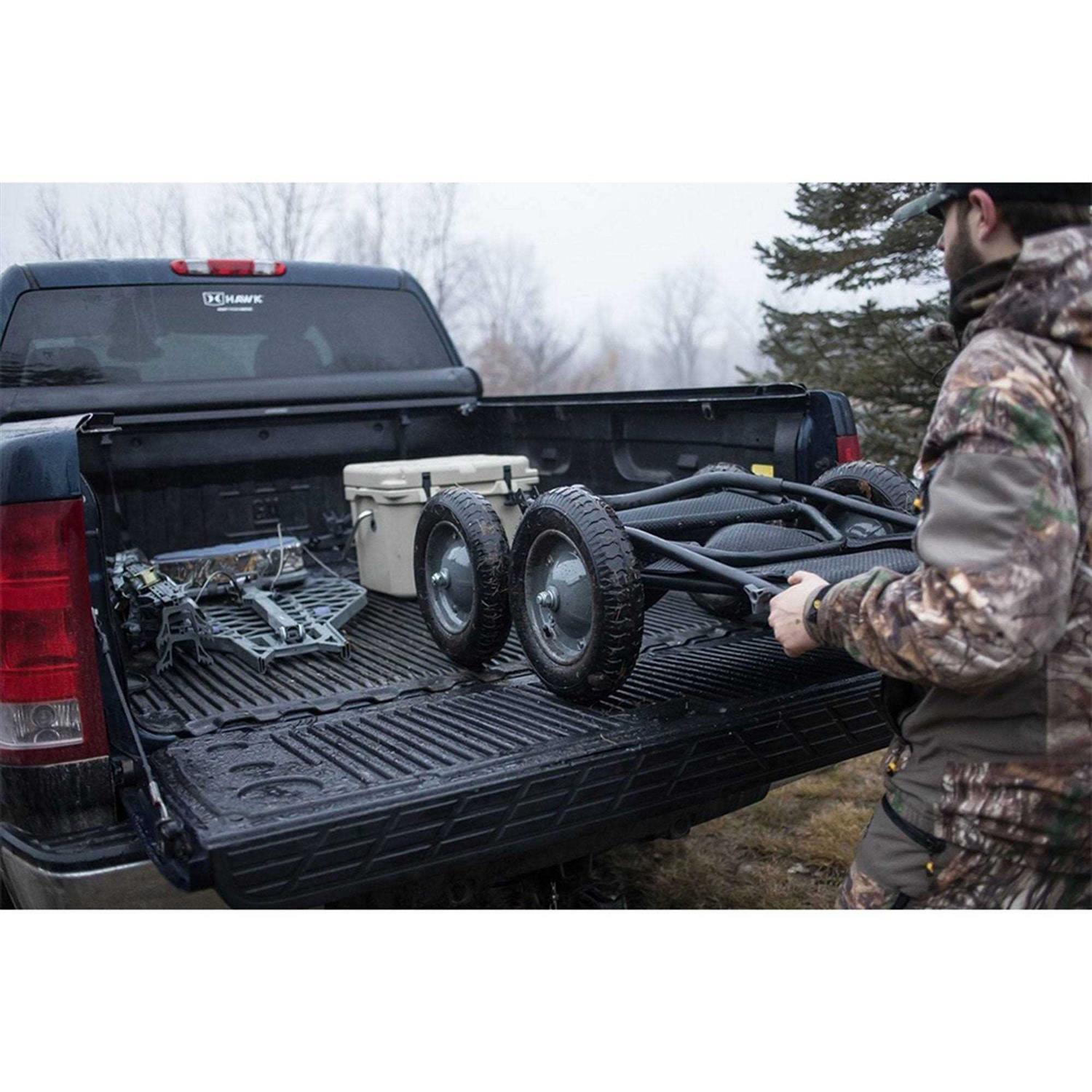 Hawk Crawler 500 Lb. Capacity Foldable Multi Use Deer Game Cart - Zenithce