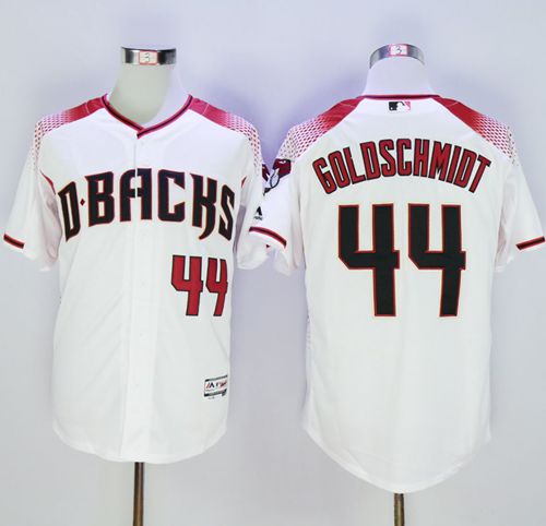 Diamondbacks #44 Paul Goldschmidt White Brick New Cool Base Stitched Jersey - Zenithce