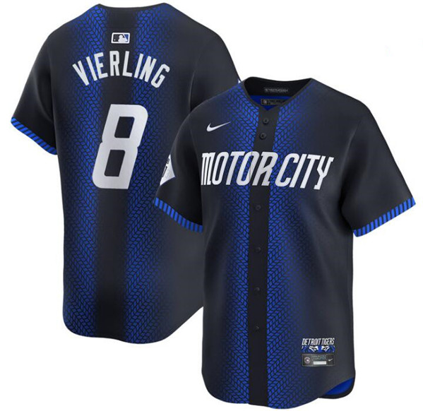 Detroit Tigers #8 Matt Vierling 2024 Navy City Connect Cool Base Limited Stitched Jersey - Zenithce