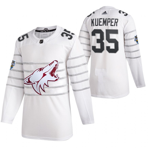 Arizona Coyotes #35 Darcy Kuemper White All Star Stitched Jersey - Zenithce