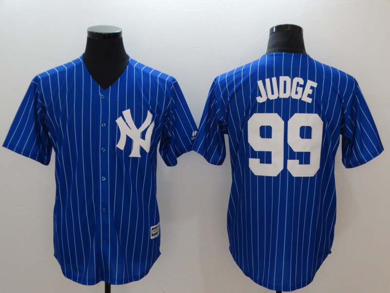 New York Yankees #99 Aaron Judge Blue Cool Base Stitched Jersey - Zenithce