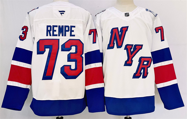 New York Rangers #73 Matt Rempe White 2024-25 Stadium Series Stitched Jersey - Zenithce