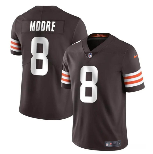 Cleveland Browns #8 Elijah Moore Brown Vapor Limited Stitched Jersey - Zenithce