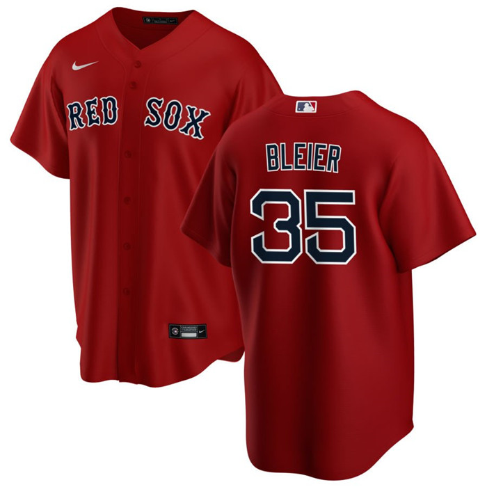 Boston Red Sox #35 Richard Bleier Red Cool Base Stitched Jersey - Zenithce