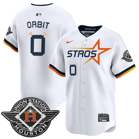 Houston Astros #0 Orbit White 2025 City Connect Limited Stitched Jersey - Zenithce