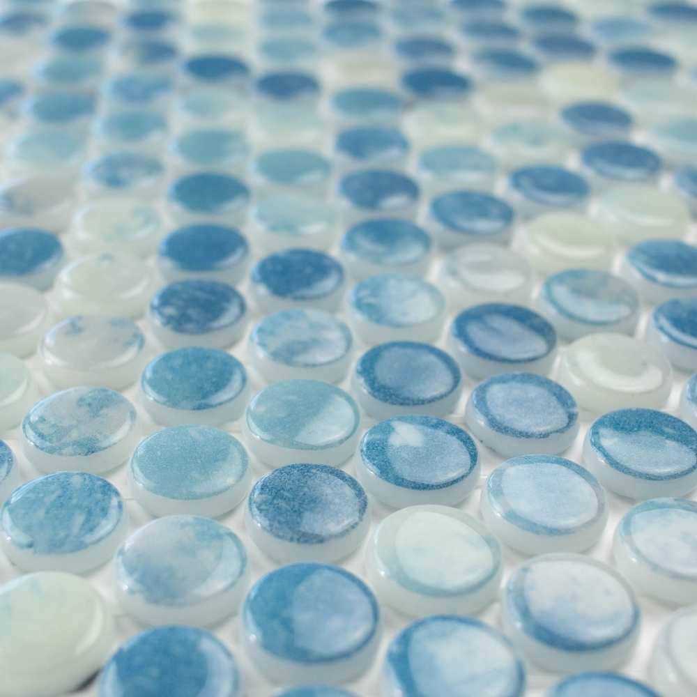 Eterna Penny 12 x 12 Recycled Penny Glass Mosaic Tile The Tile Life - Zenithce