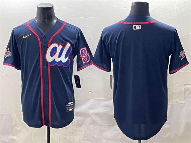 American League Seattle Mariners Blank Navy 2025 All-Star Edition Limited Stitched Jersey - Zenithce