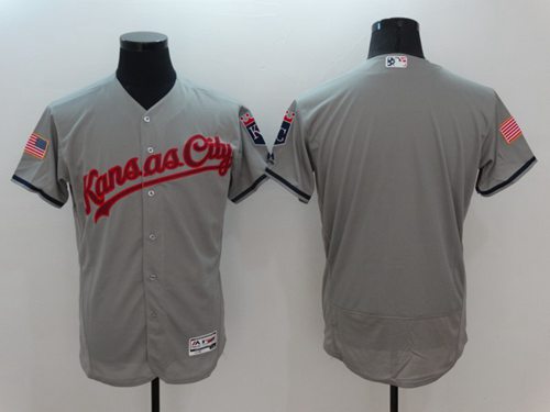 Royals Blank Grey Fashion Stars Stripes Flexbase Authentic Stitched Jersey - Zenithce