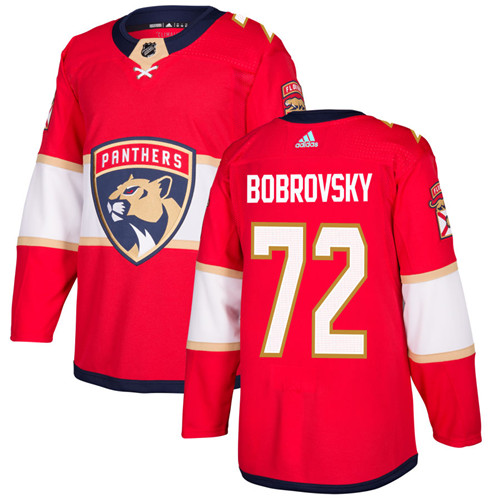 Florida Panthers #72 Sergei Bobrovsky Red Stitched Jersey - Zenithce
