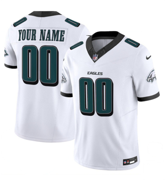 Philadelphia Eagles Custom White 2024 New F.U.S.E. Vapor Untouchable Limited Stitched Jersey - Zenithce