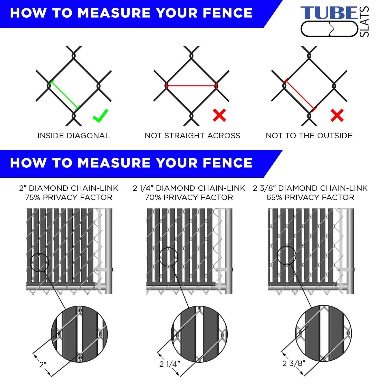Made in America Tube Slats Privacy Inserts for Chain-Link Fence - Zenithce
