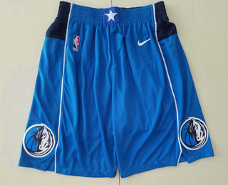 Dallas Mavericks New Light Blue 2019 Swingman Stitched Shorts - Zenithce