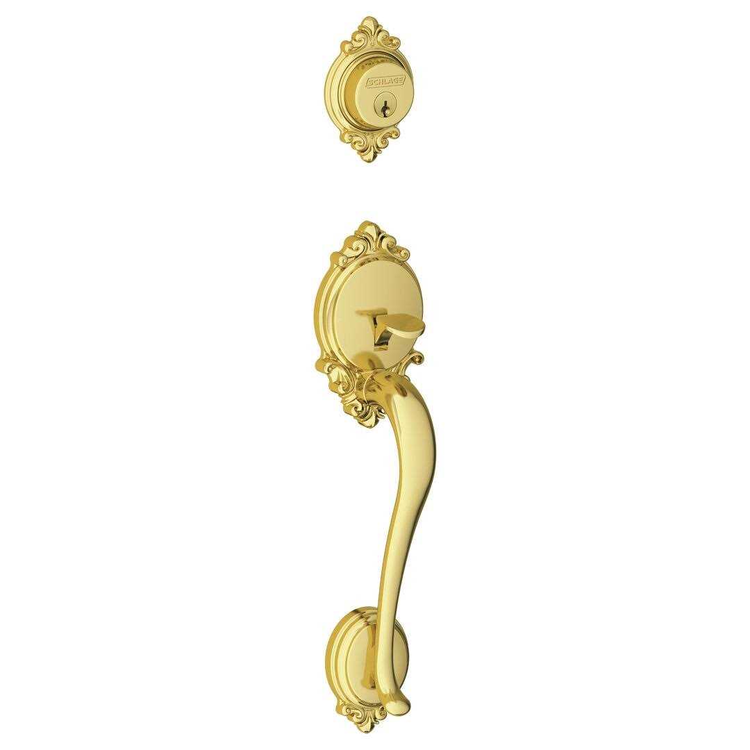 Schlage Bright Brass Single Cylinder Deadbolt - Zenithce