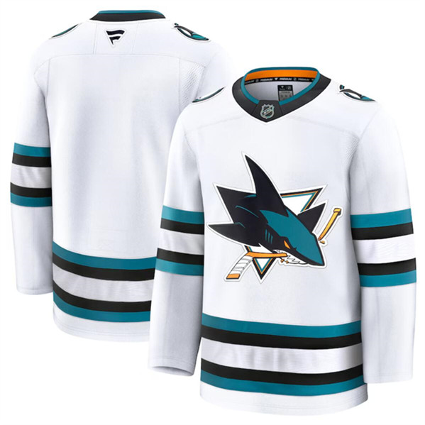 San Jose Sharks Blank White 2024-25 Away Stitched Jersey - Zenithce