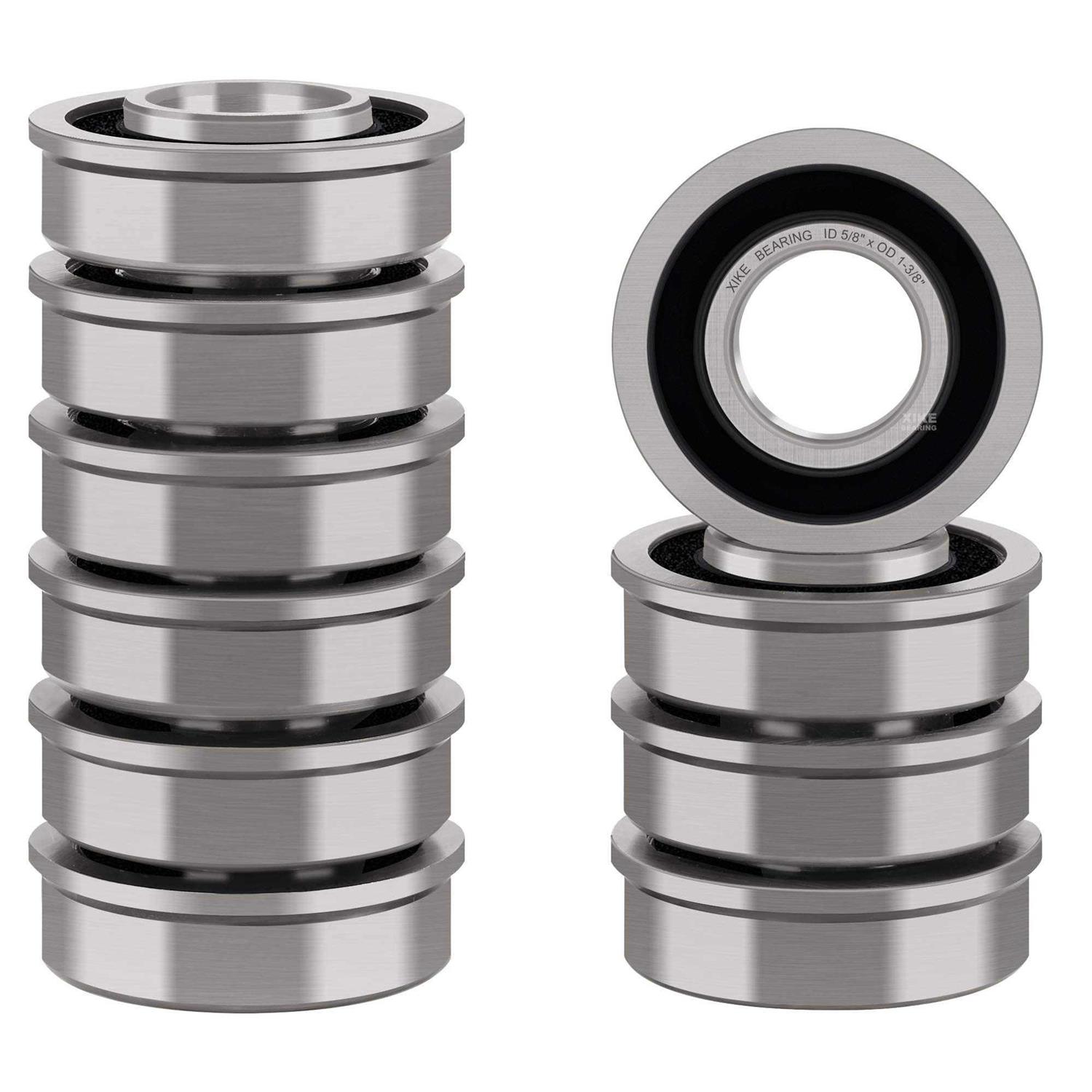 Xike 10 Pack Flanged Ball Bearing ID OD Lawn Mower - Zenithce