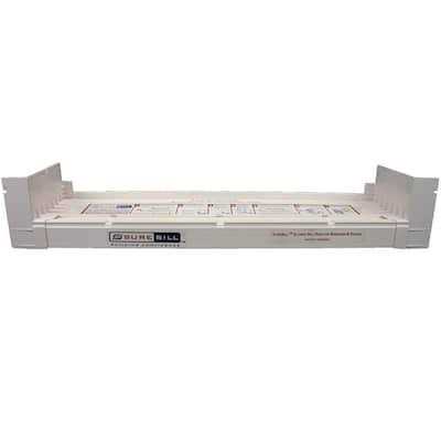 SureSill 6-9/16 in. x White PVC Sloped Sill Pan for Door and Window Installation and Flashing - Zenithce