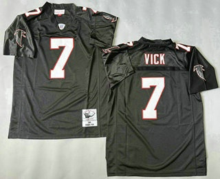 Atlanta Falcons #7 Michael Vick Black 2003 Throwback Jersey - Zenithce
