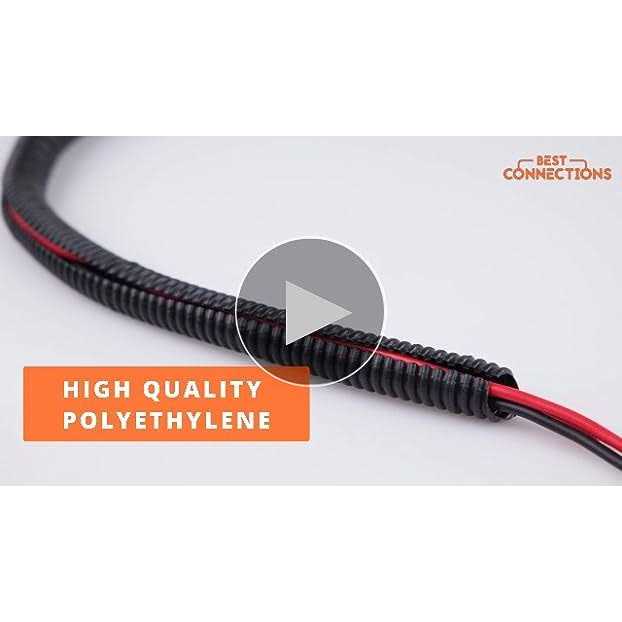 Split Loom Tubing Wire Hose Cover Auto Home Marine Black - Zenithce