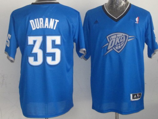 Oklahoma City Thunder #35 Kevin Durant Revolution 30 Swingman 2013 Christmas Day Blue Jersey - Zenithce