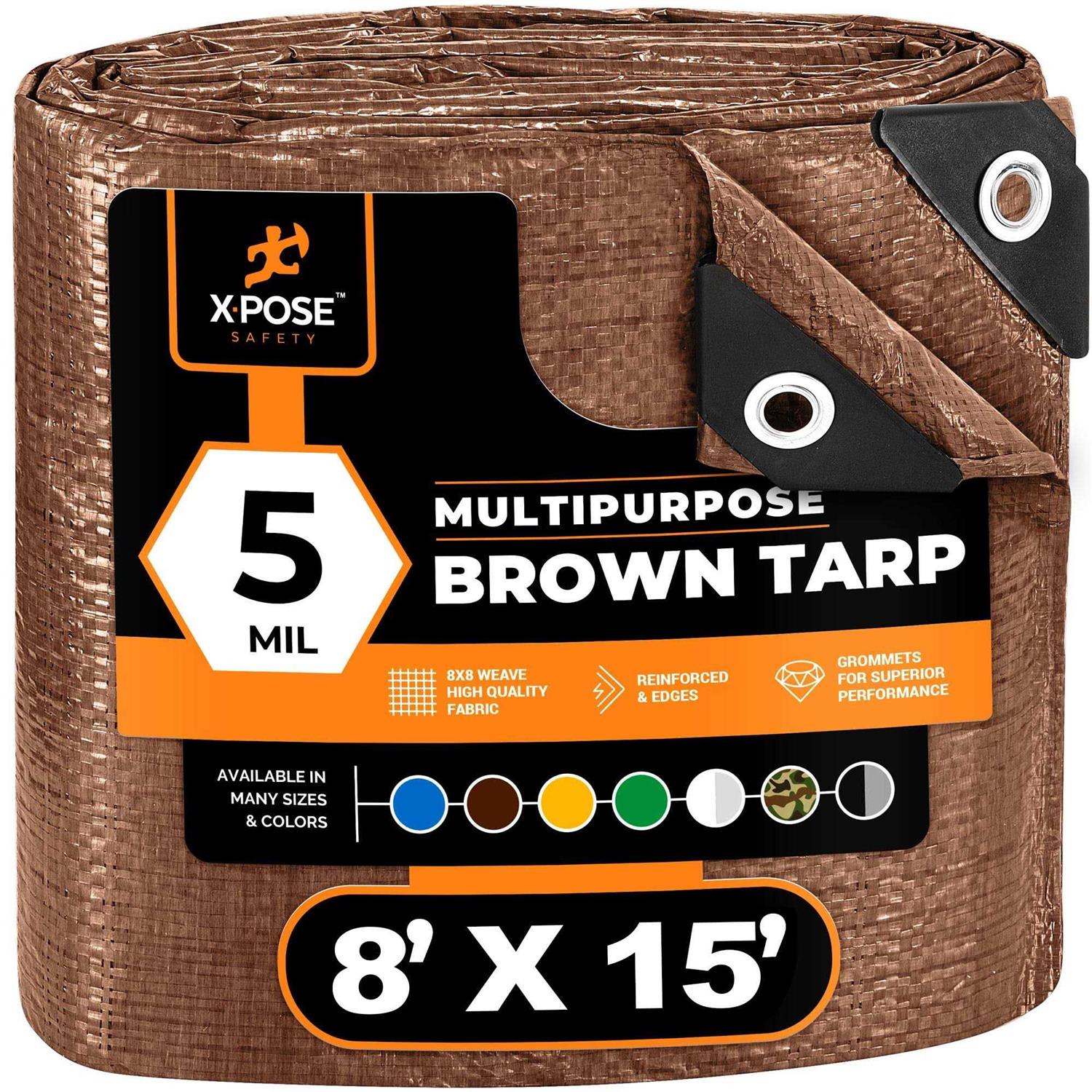 Xpose Safety Heavy Duty White Poly Tarp Multipurpose Protective Cover - Zenithce