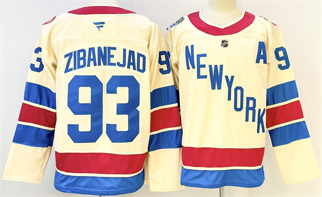New York Rangers #93 Mika Zibanejad Beige 2025-26 Winter Classic With A Patch Stitched Jersey - Zenithce