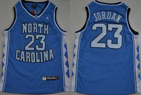 North Carolina Tar Heels #23 Michael Jordan Light Blue Swingman Jersey - Zenithce