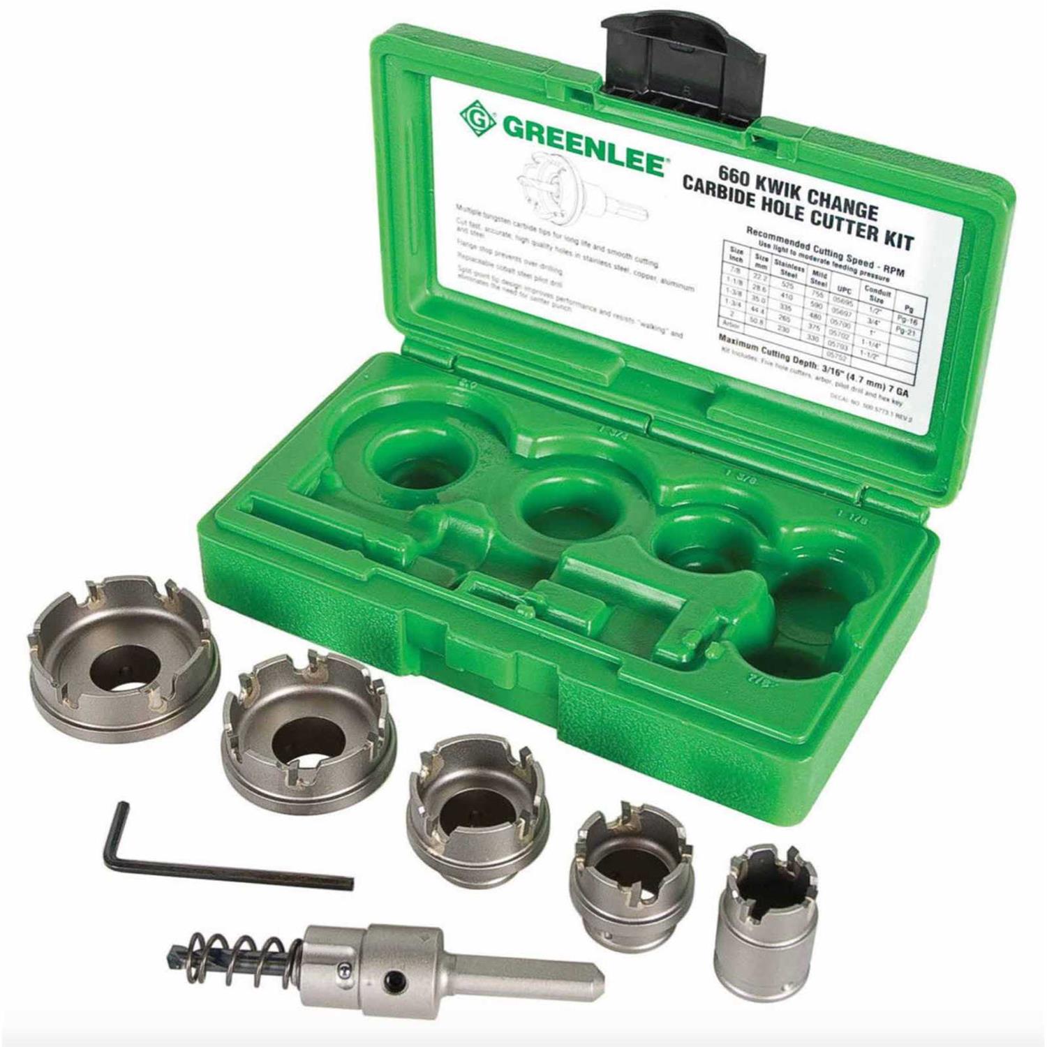 Greenlee 648 Quick Change Carbide Cutter Kit - Zenithce