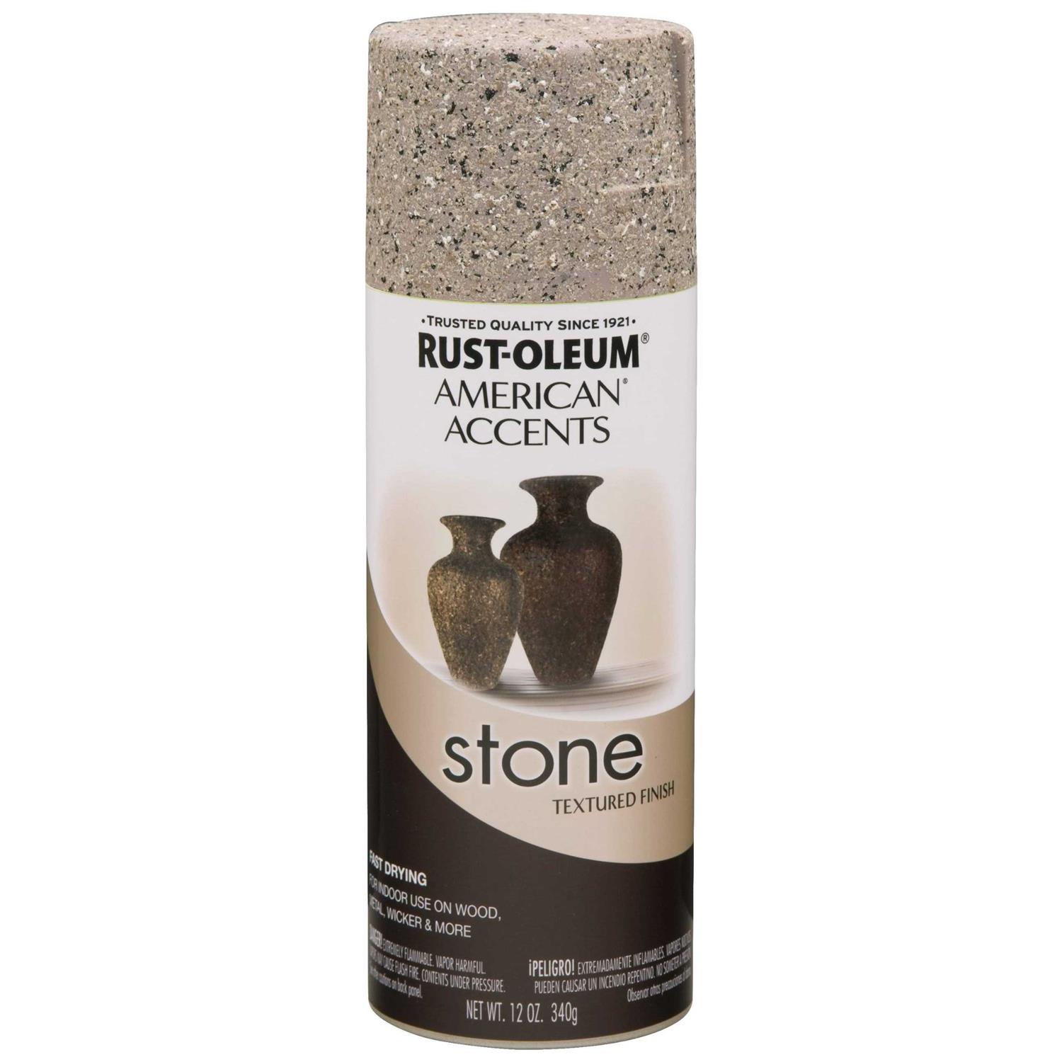 Rust-Oleum American Accents 7991830 Stone Spray Paint Black Granite - Zenithce
