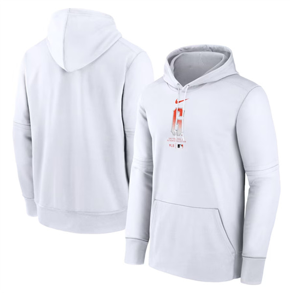 San Francisco Giants White Collection Practice Performance Pullover Hoodie - Zenithce