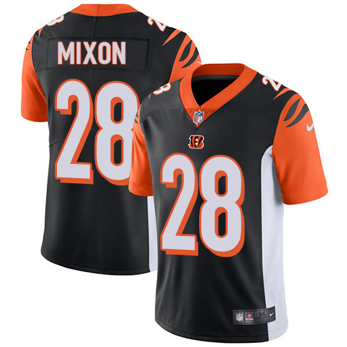 Cincinnati Bengals #28 Joe Mixon Black Team Color Stitched Vapor Untouchable Limited Jersey - Zenithce
