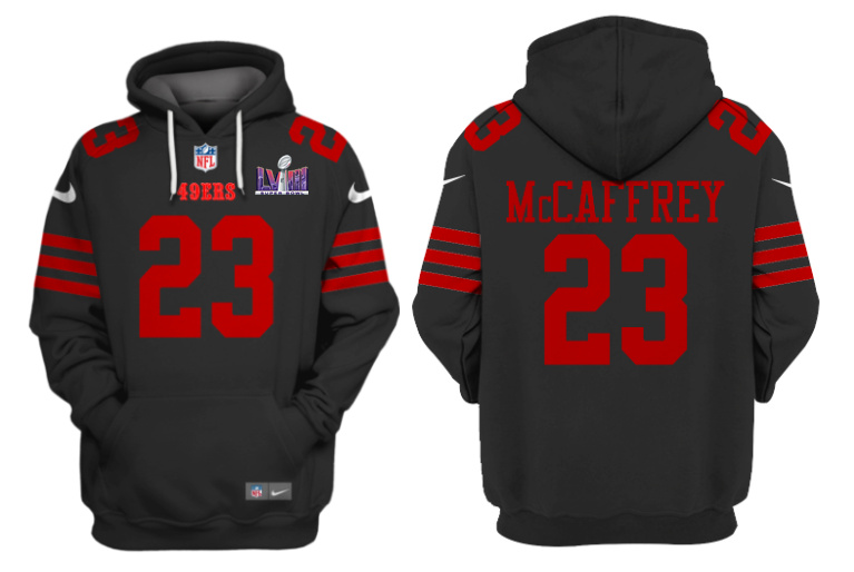 San Francisco 49ers Custom Black Super Bowl LVIII Alternate Pullover Hoodie - Zenithce